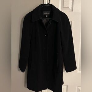London Fog Women's Classic Black Pea Coat